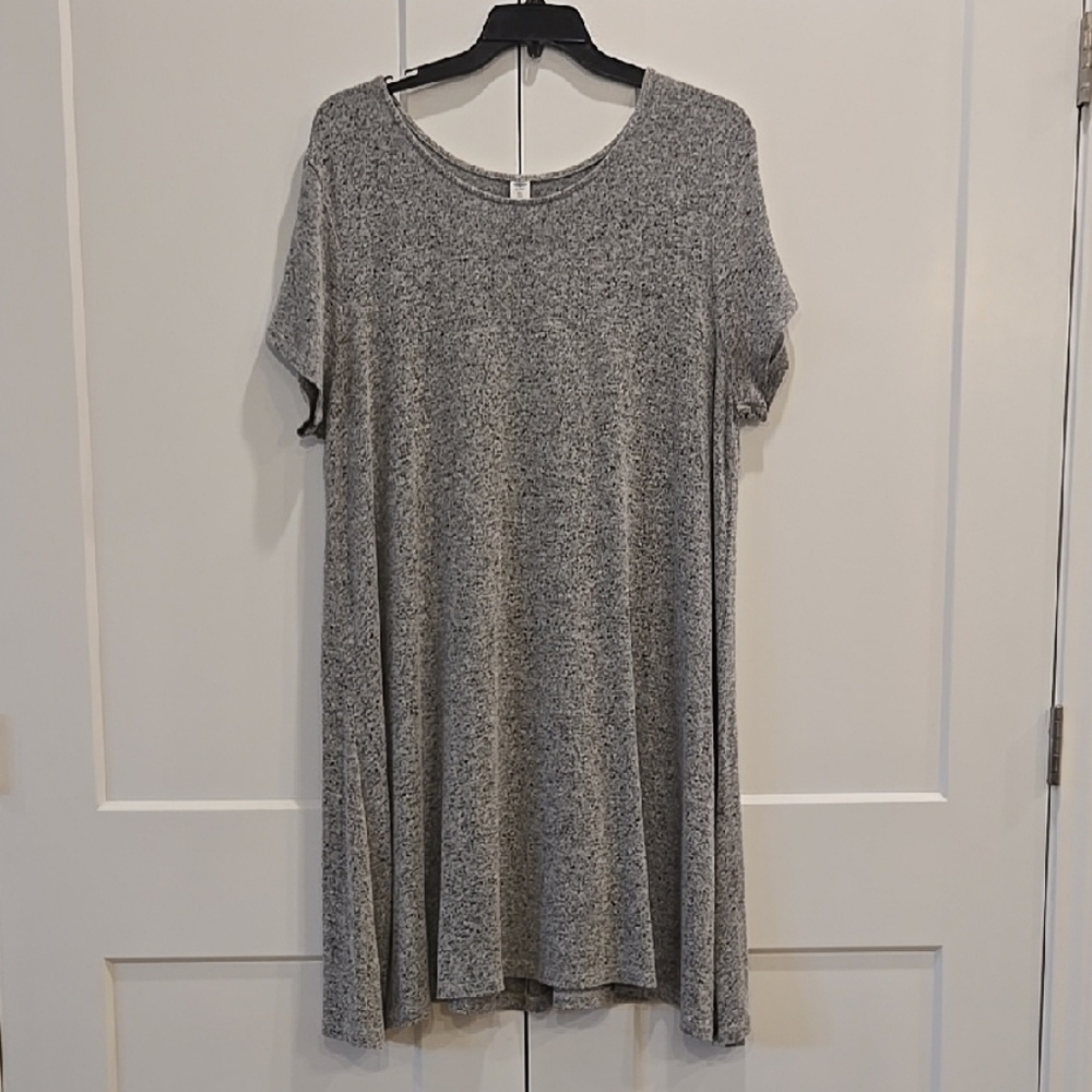NWOT Old Navy Heather Gray Swing Dress